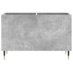 vidaXL Armoire à disques gris béton 74 5x38x48 cm bois d'ingénierie