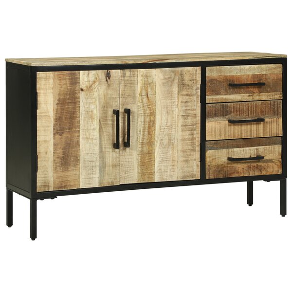 vidaXL Buffet 110x30x70 cm en Bois de Manguier Massif