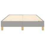 vidaXL Cadre de lit sans matelas gris clair 120x200 cm tissu
