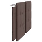 vidaXL Coussin de tête de lit marron 180 cm similicuir