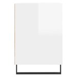 vidaXL Meuble TV Blanc brillant 160x35x55 cm Bois d'ingénierie