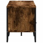 vidaXL Meuble TV chêne fumé 122x34x41 cm bois d'ingénierie