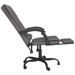 Fauteuil de massage inclinable de bureau informatique étude similicuir gris 02_0025408