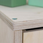 Meuble de rangement NABOSKY blanc 2x4