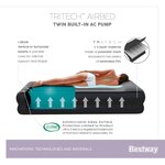 Bestway Lit pneumatique Tritech 2 places 203x152x46 cm noir