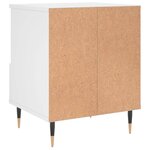 vidaXL Tables de chevet 2 Pièces blanc 40x35x50 cm bois d’ingénierie