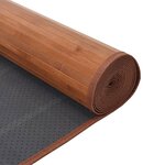 vidaXL Tapis rectangulaire marron 70x300 cm bambou