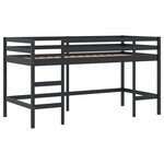 vidaXL Lit mezzanine enfants échelle 90x190 cm bois pin massif