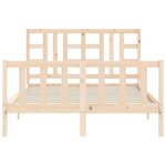 vidaXL Cadre de lit sans matelas 160x200 cm bois massif de pin
