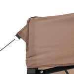 vidaXL Tente de réception pliable escamotable marron 410x279x315 cm