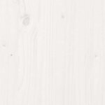vidaXL Lit de jour sans matelas blanc bois de pin massif 90x190 cm