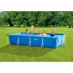 INTEX Kit Piscine Metal Frame Junior rectangulaire tubulaire - 4,50 x 2,20 x 0,84m