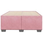 vidaXL Cadre de lit Rose 120x200 cm Velours