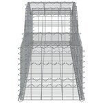 vidaXL Paniers à gabions arqués 17 Pièces 300x50x40/60 cm fer galvanisé