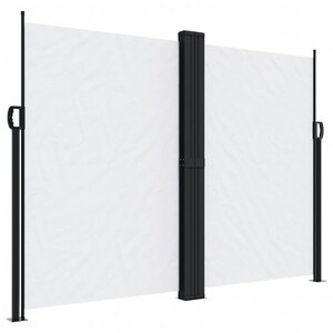 vidaXL Auvent latéral rétractable blanc 180x600 cm