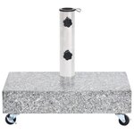 vidaXL Socle de parasol Gris clair 45x25x8 3 cm Granite
