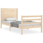vidaXL Cadre de lit sans matelas bois massif
