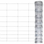 vidaXL Clôture de jardin Acier galvanisé 50x1 2 m Argenté