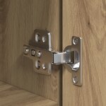 vidaXL Haut de buffet en chêne 40x42.5x185 cm en bois d'ingénierie