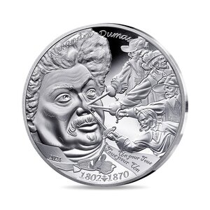 Alexandre Dumas - Monnaie de 10€ Argent