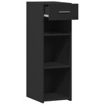 vidaXL Buffet noir 30x42 5x93 cm bois d'ingénierie