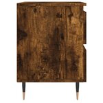 vidaXL Tables de chevet 2 Pièces chêne fumé 40x35x50 cm bois ingénierie