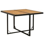 vidaXL Ensemble à manger de jardin coussins 9Pièces Résine tressée Noir