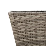 vidaXL Jardinières avec crochets 2 Pièces gris résine tressée
