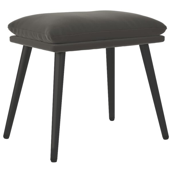 vidaXL Repose-pied Gris foncé 45x29 5x35 cm Velours