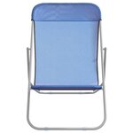 vidaXL Chaises plage pliantes lot de 2 textilène acier enduit poudre