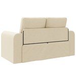 vidaXL Canapé Lit de Sol 2-en-1 Crème 148x71x83 cm Tissu