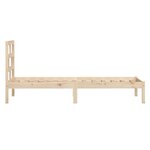 vidaXL Cadre de lit sans matelas bois massif 100x200 cm