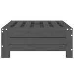 vidaXL Couvercle de base de parasol gris bois massif de pin