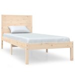 vidaXL Cadre de lit sans matelas 90x200 cm bois de pin massif
