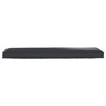 Coussin d'extérieur vidaXL Noir Polyester Unique Coussin de chaise