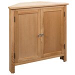 vidaXL Armoire d'angle 80 x 33 5 x 78 cm Bois de chêne massif