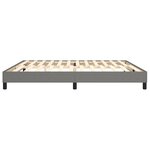 vidaXL Cadre de lit sans matelas gris foncé 200x200 cm tissu