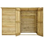 vidaXL Abri de jardin 232x110x170 cm Bois de pin imprégné