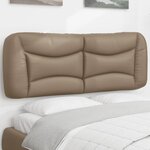 vidaXL Coussin de tête de lit cappuccino 140 cm similicuir