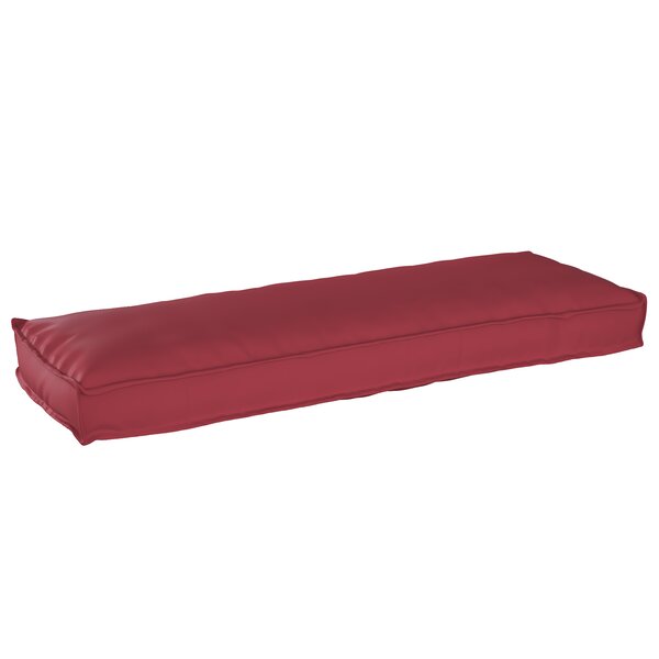 vidaXL Coussin de palette pour banc rouge vin 120x40x8 cm en tissu Oxford