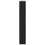 vidaXL Supports d'étagères pour lavabo 2 Pièces noir rectangulaire acier