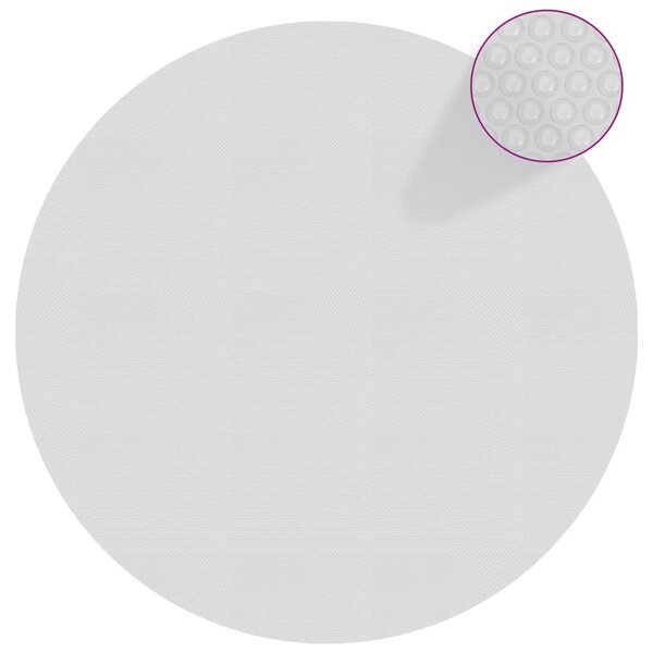 vidaXL Film solaire de piscine flottant PE 527 cm Gris