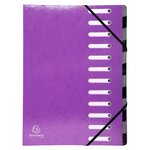 Trieur Harmonika Iderama 12 Compartiments - Couleurs Assorties - X 8 - Exacompta
