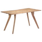 vidaXL Table de salle à manger 140x80x76 cm Bois d'acacia massif
