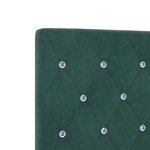 Cadre de lit vidaXL en vert foncé  180x200 cm  velours