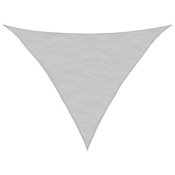 vidaXL Voile d'ombrage gris clair 3 5x3 5x4 9 m 100  polyester oxford