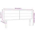 vidaXL Tête de lit Design Lignes Crème 72 cm Tissu