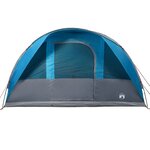 vidaXL Tente familiale tunnel 7 personnes bleu imperméable