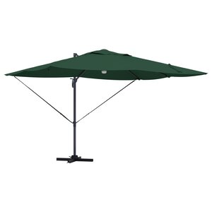 vidaXL Parasol déporté vert Vert Polyester  Métal Grand Hauteur réglable