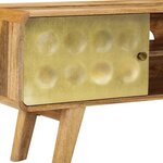 vidaXL Meuble TV Bois de manguier massif 120 x 30 x 45 cm